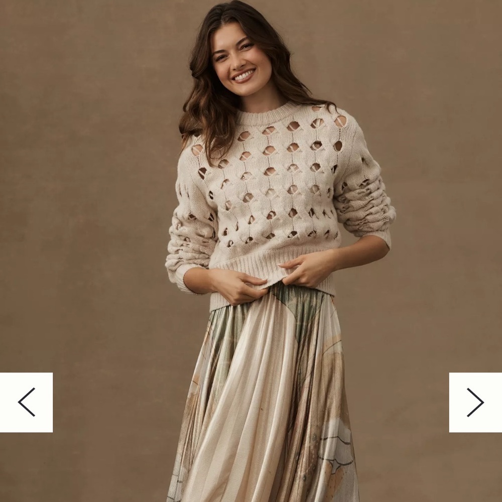 Stella Nova Open-Stitch Sweater, size medium